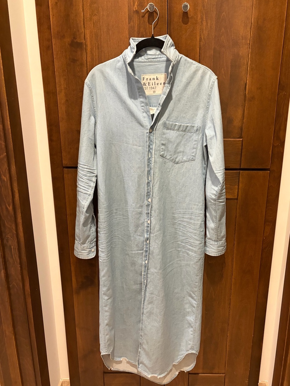 Frank & Eileen Light Wash Rory Denim Shirt Dress